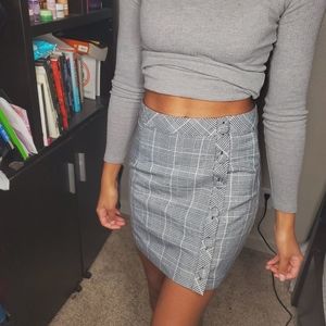 Grey and white skirt